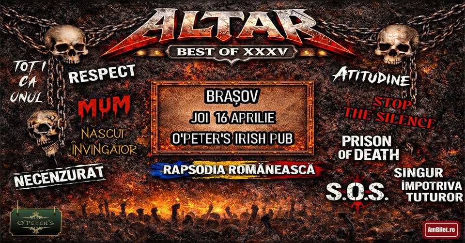 ALTAR XXXV BEST OF TOUR_BRAȘOV_O’PETER’S IRISH PUB