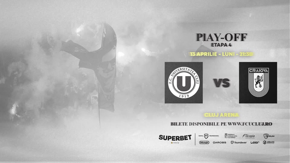 PLAY-OFF SUPERLIGA | FC Universitatea Cluj – Universitatea Craiova