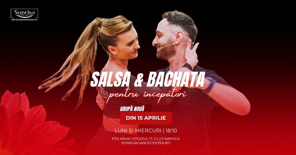GRUPĂ NOUĂ | Salsa & Bachata pentru începători | din 15 Aprilie | Cluj-Napoca