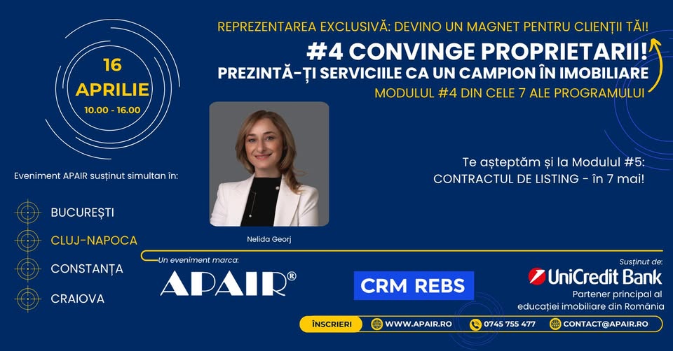 Convinge proprietarii! Prezintă-ți serviciile ca un campion în imobiliare!