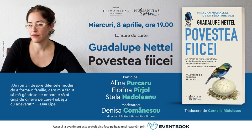 Lansare de carte: „Povestea fiicei“ de Guadalupe Nettel