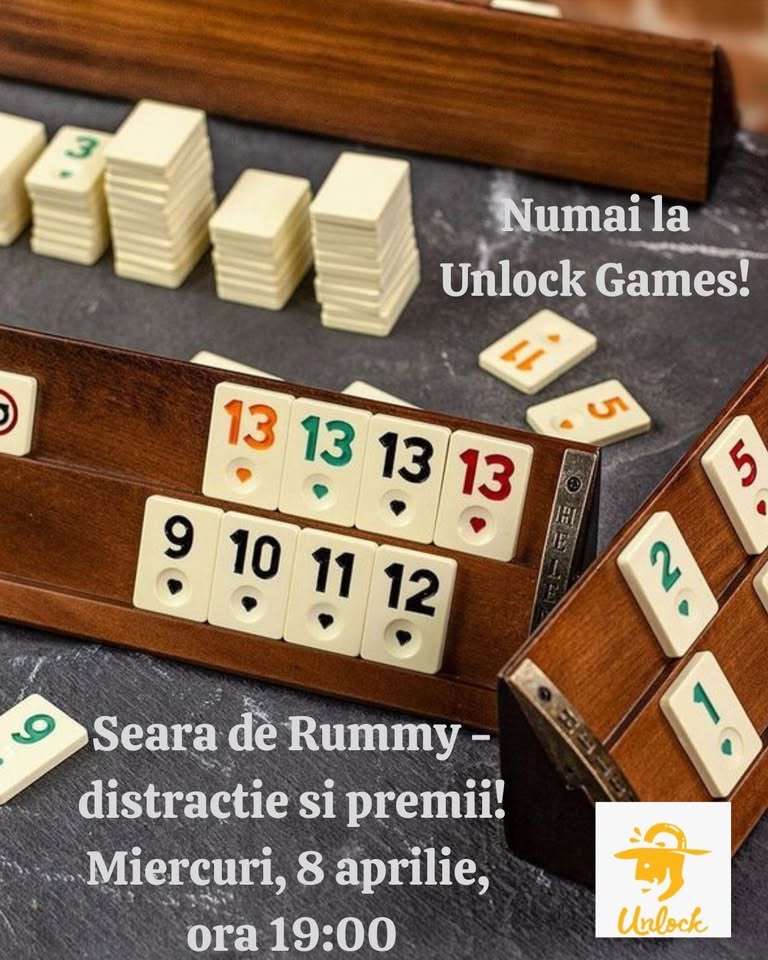 Seara de Rummy – Distractie Si Premii | Unlock Games