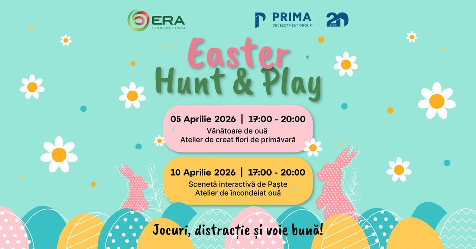 Easter Hunt & Play 🐰💚 la ERA Park Oradea