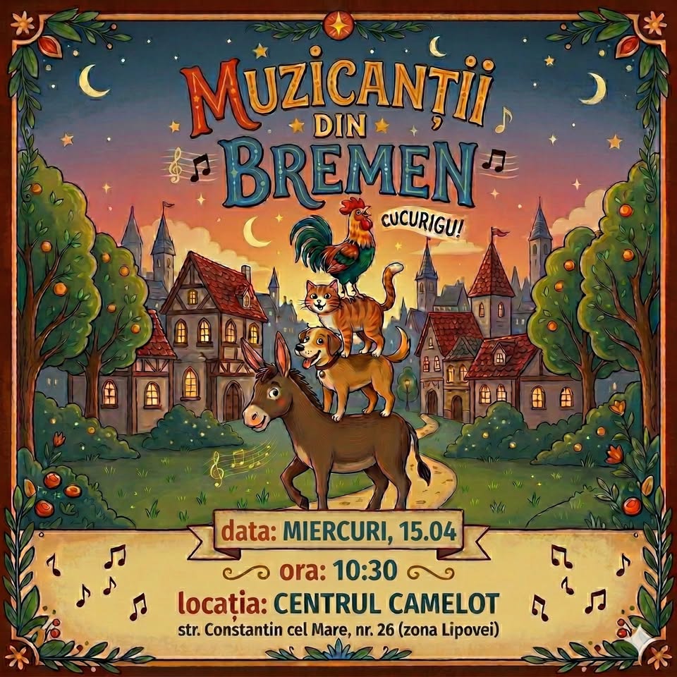 🎭 Teatru senzorial: Muzicanții din Bremen 🎶✨