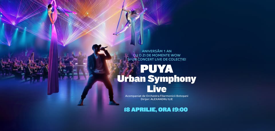 PUYA Urban Symphony Live la Aniversarea Mall Moldova – 18 aprilie 2026
