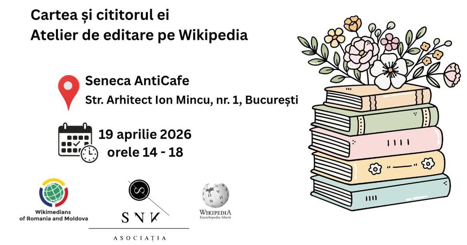 Cartea și cititorul ei 2026 – Atelier de editare pe Wikipedia