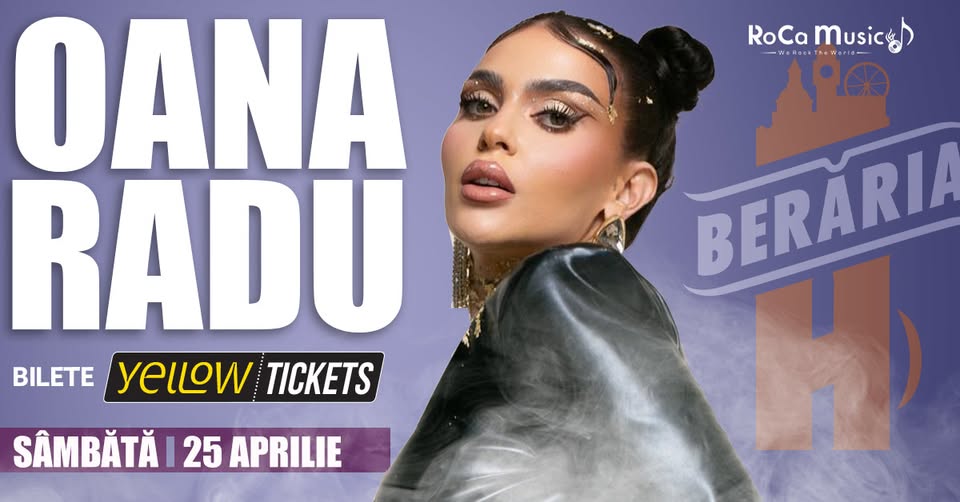 Oana Radu & Band în concert la Berăria H pe 25 aprilie
