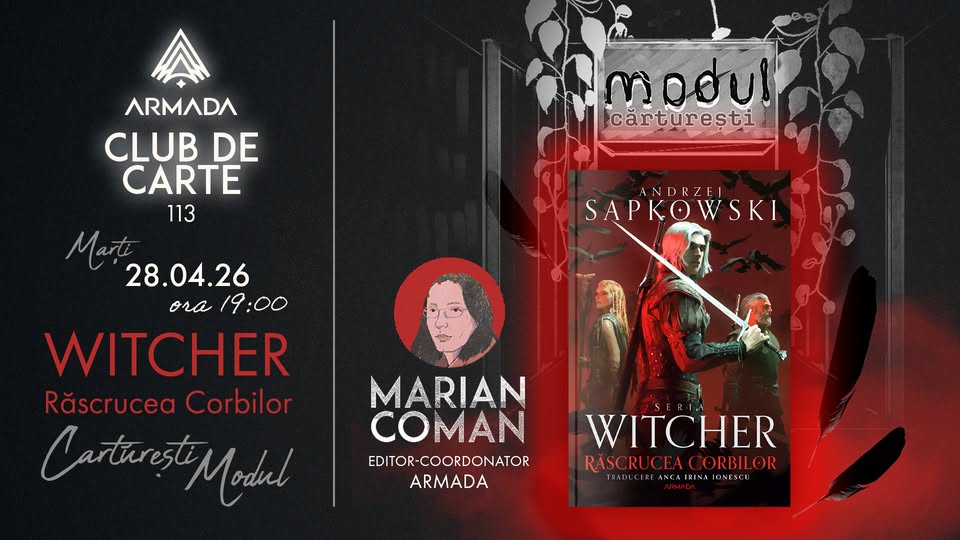 Club de carte Armada #113 – „Răscrucea corbilor” de Andrzej Sapkowski