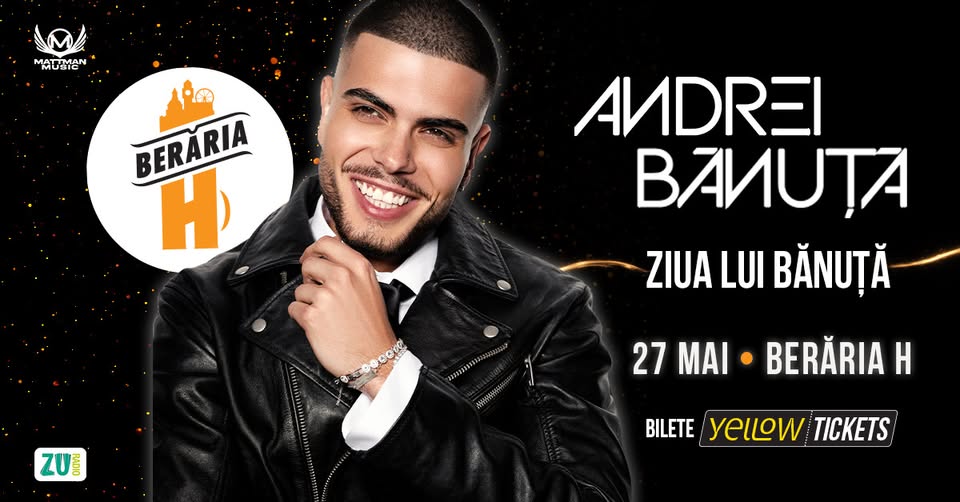 Ziua lui Andrei Bănuță | Concert la Berăria H pe 27 mai