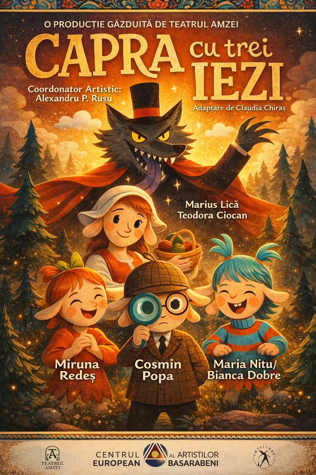 CAPRA CU TREI IEZI , spectacol interactiv pentru copii