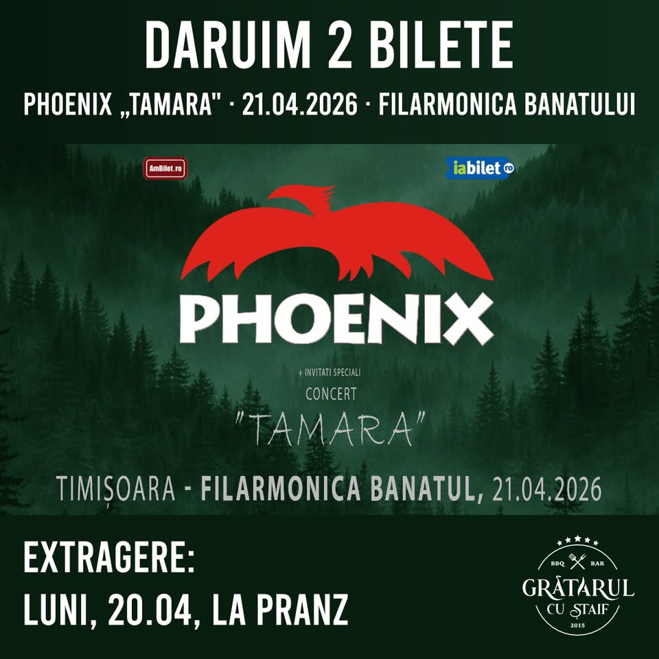 TOMBOLA PHOENIX — 2 BILETE DE DAT