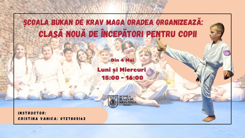 Krav Maga – Clasă Nouă de Începători pentru Copii