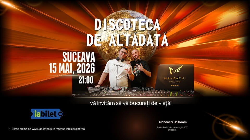 Discoteca de altădată 2026: Dj Andy Voinea / Dj Cornel Jamț