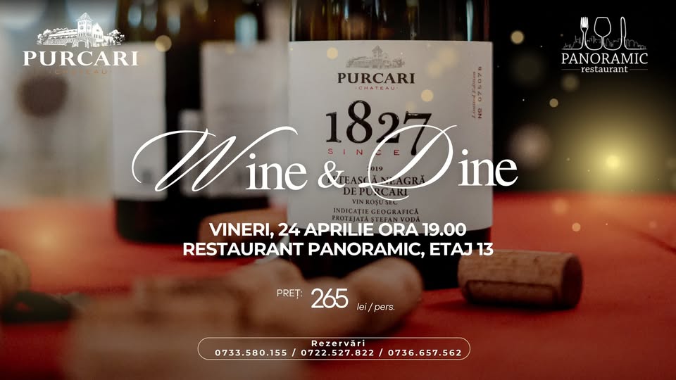 Wine & Dine la Restaurant Panoramic 🍷 Purcari Wines