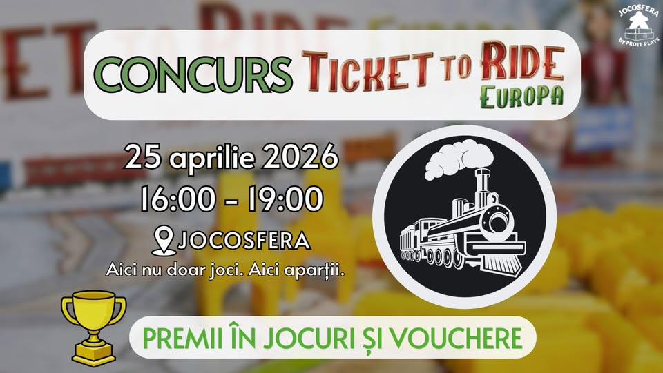 Concurs Ticket to Ride Europa @ Jocosfera