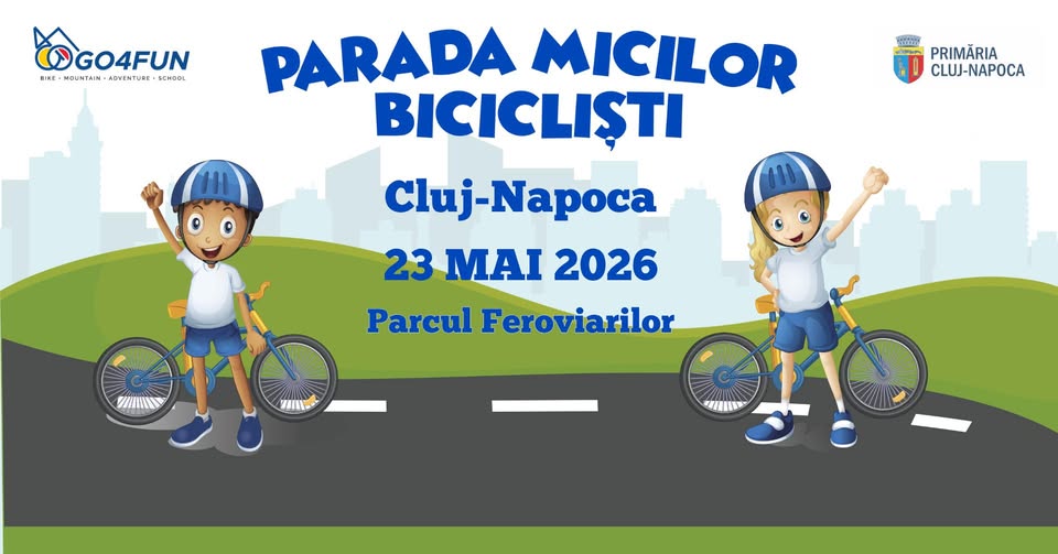 Parada Micilor Bicicliști | 23 mai 2026 | Parcul Feroviarilor Cluj-Napoca