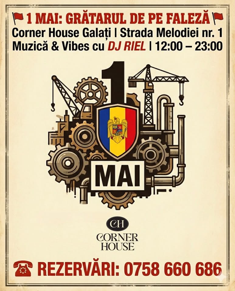 🚩 1 MAI: GRĂTARUL DE PE FALEZĂ @ CORNER HOUSE 🚩