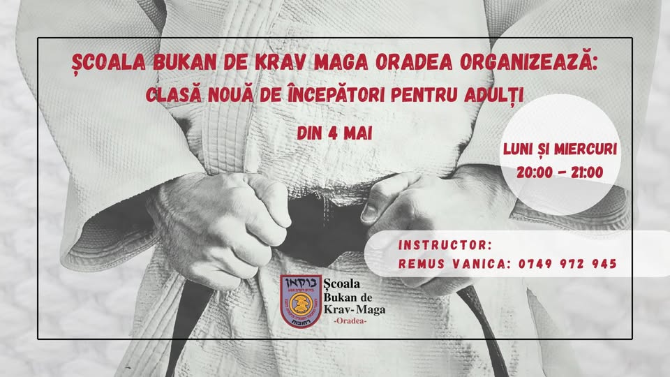 Krav Maga – Clasă Nouă de Începători pentru Adulți