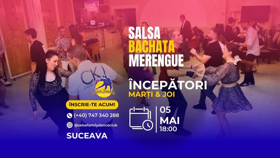 Curs de Dans Latino – nivel începători – Îndrăznește să dansezi Salsa, Bachata & Merengue