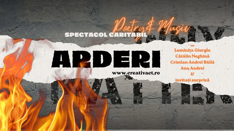 ARDERI – Poetry & Music | Spectacol caritabil