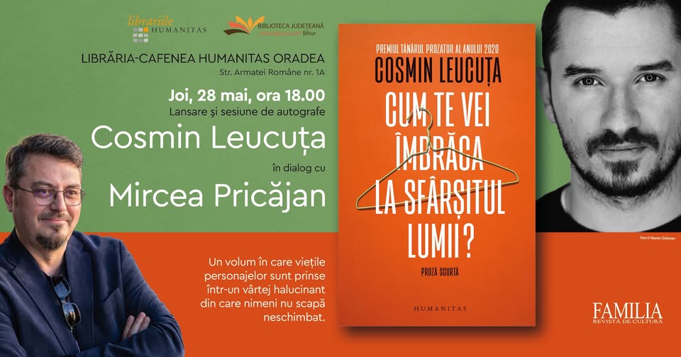 Cum te vei îmbrăca la sfârșitul lumii? Cosmin Leucuța și Mircea Pricăjan – Librăria Humanitas Oradea
