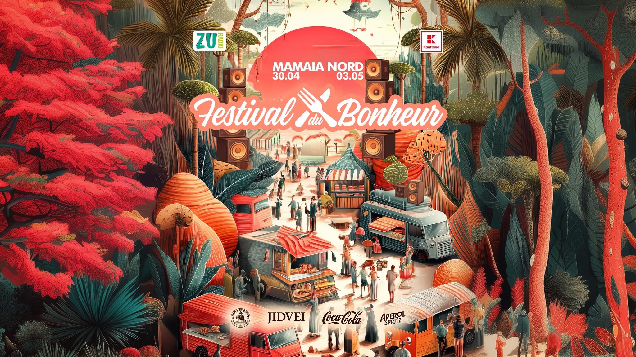 Festival du Bonheur ☆ POUR LES GOURMANDS 30 Aprilie – 03 Mai 2026 // Complex Enigma ☆ Mamaia Nord