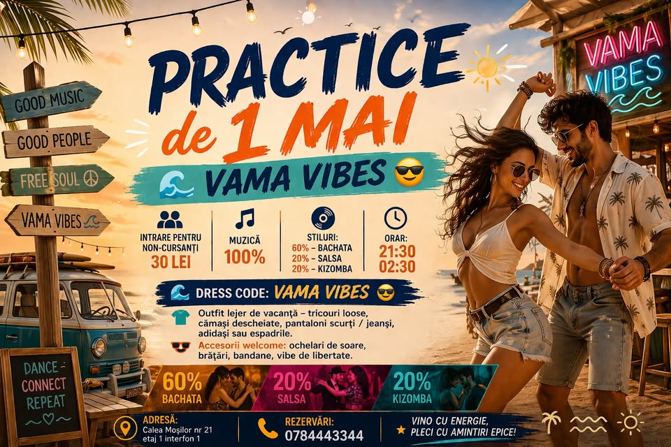 🔥 PRACTICE PARTY – 1 MAI | VAMA VIBES 🌊😎