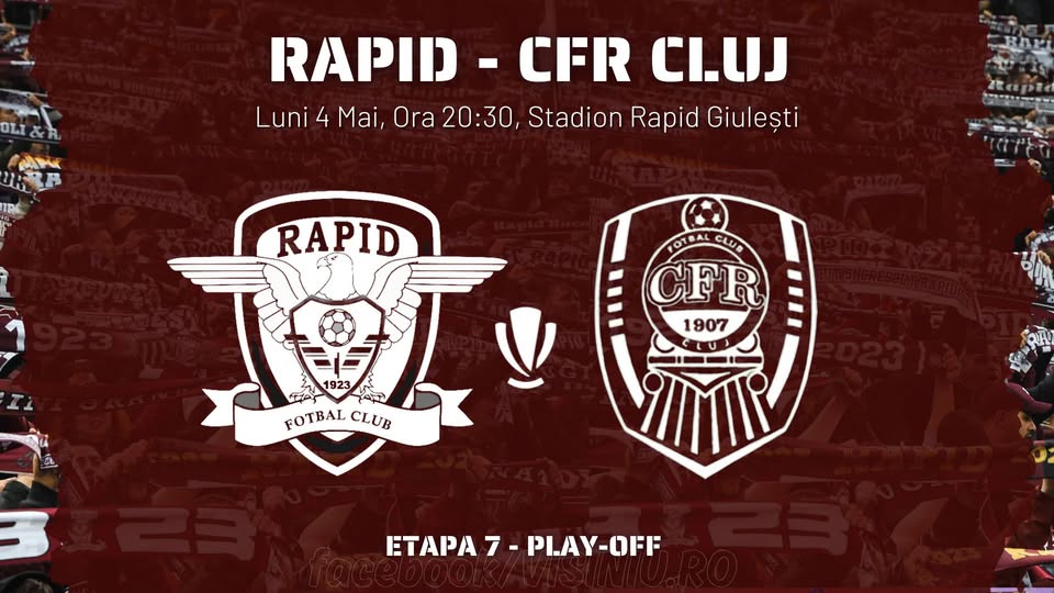 Play-Off – Etapa 7: RAPID – CFR CLUJ