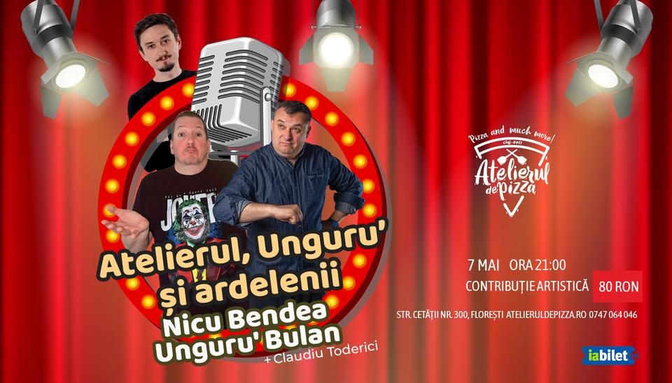 Nicu Bendea & Unguru’ Bulan – „Atelierul, Unguru’ și ardelenii” @ Atelierul de Pizza, Florești