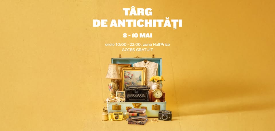Târg de Antichități la Mall Moldova – 8 – 10 mai 2026
