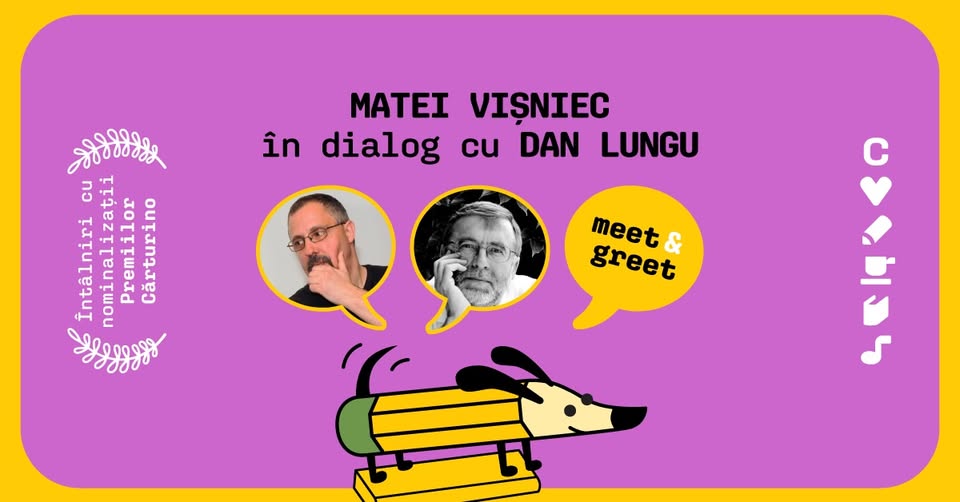 🖋️ Matei Vișniec în dialog cu Dan Lungu | meet & greet Premiile Cărturino la Iași