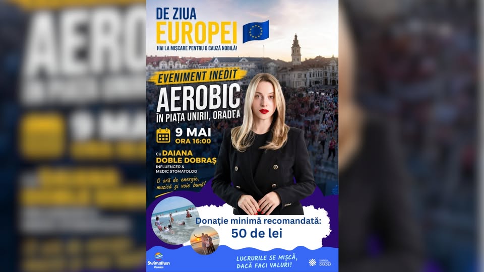 Oră de aerobic cu Daiana Doble-Dobraș