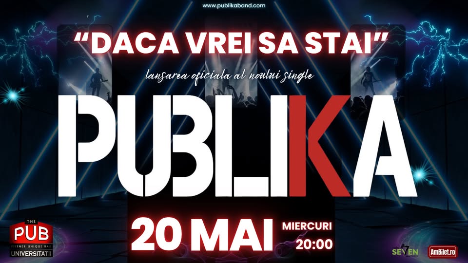 PUBLIKA – lansare oficială al noului single: ” Daca vrei sa stai”