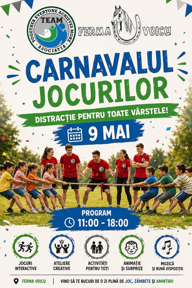 CARNAVALUL JOCURILOR la Ferma Voicu