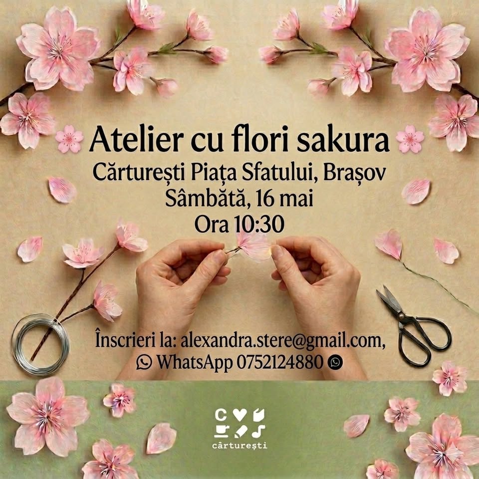 🌸Atelier cu flori sakura 🌸