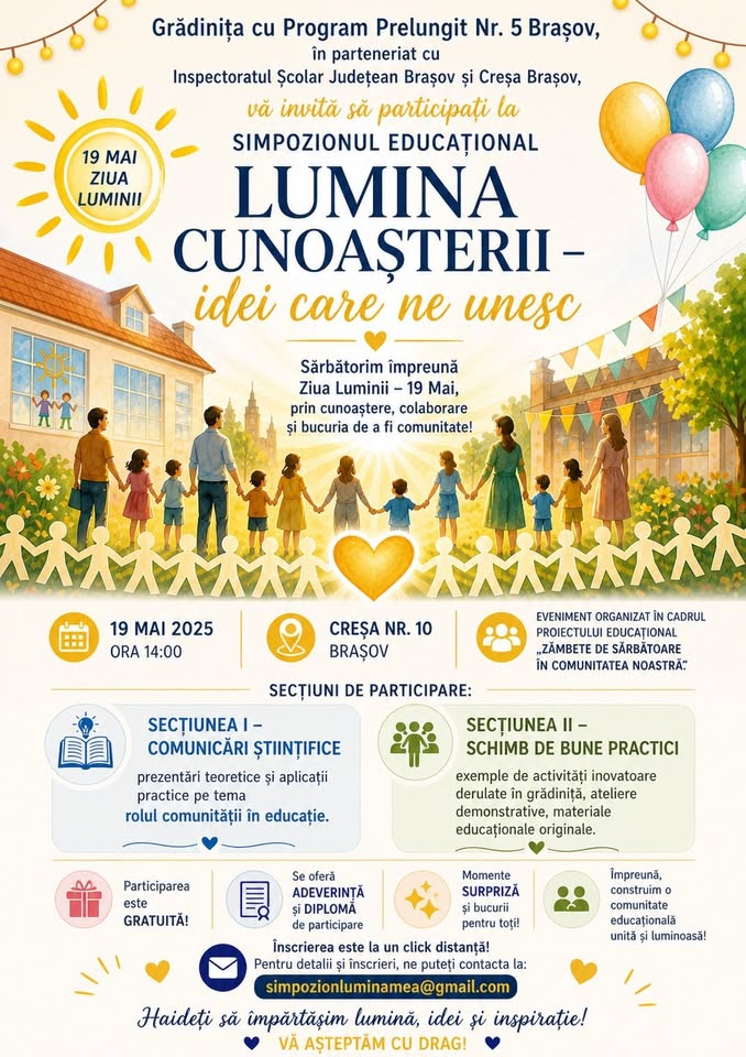 Simpozion Lumina Cunoașterii- Idei care ne unesc