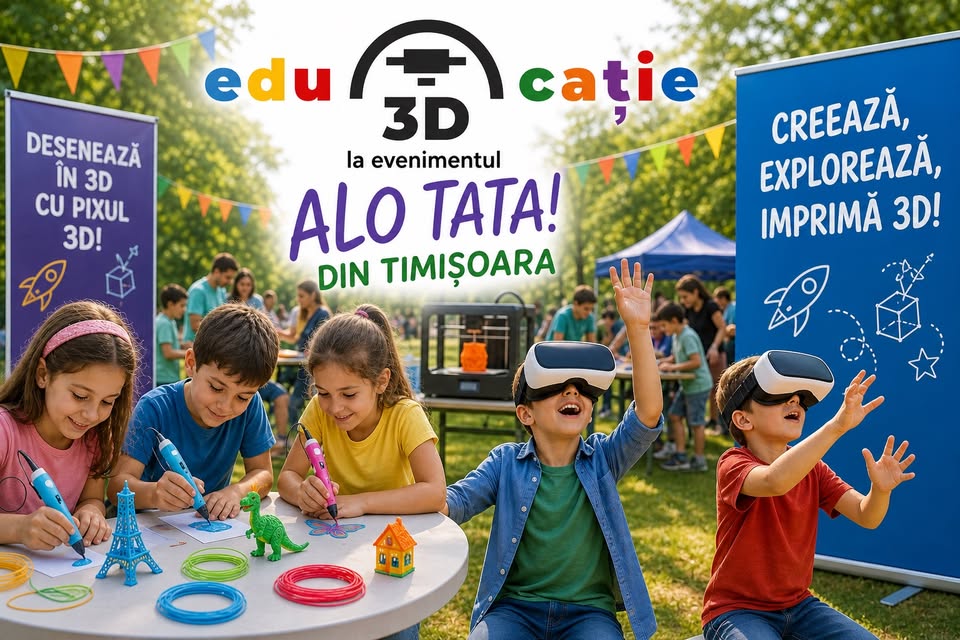 Atelier de Pix 3D și ochelari VR la ALO TATA!