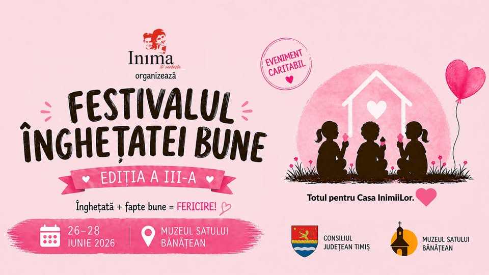 Festivalul Înghețatei bune. Eveniment caritabil.