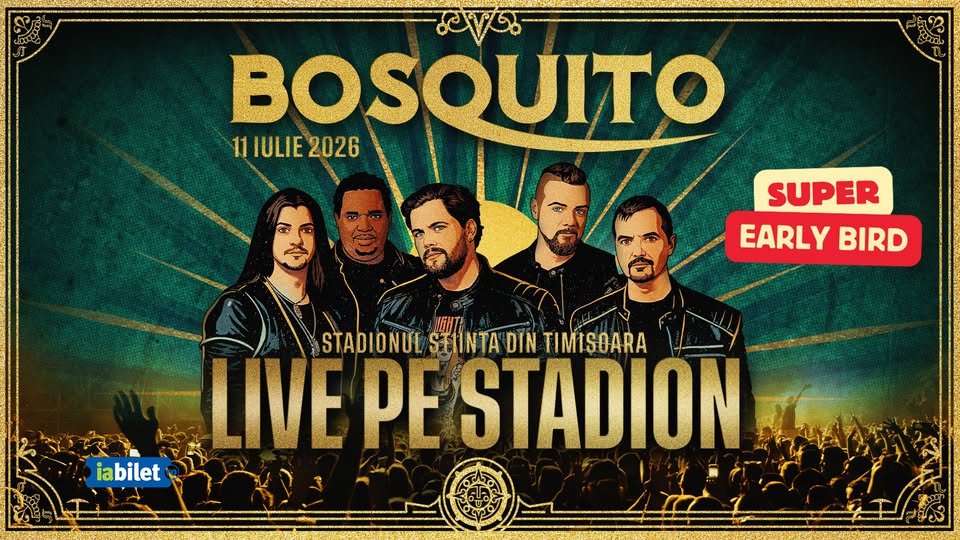 TIMIȘOARA: Bosquito LIVE pe Stadion Știința (UPT) – Ediția 2026