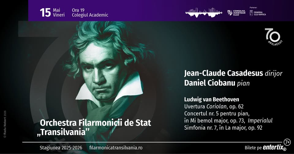 Concert extraordinar – dirijor Jean-Claude Casadesus