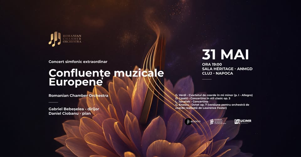 Concert Romanian Chamber Orchestra, Gabriel Bebeșelea – dirijor, Daniel Ciobanu – pian