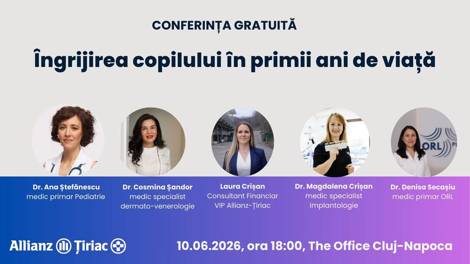 Conferința gratuită „Îngrijirea copilului în primii ani de viață”