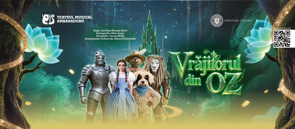 🧙 Vrăjitorul din Oz la Iași – Spectacol muzical pentru copii
