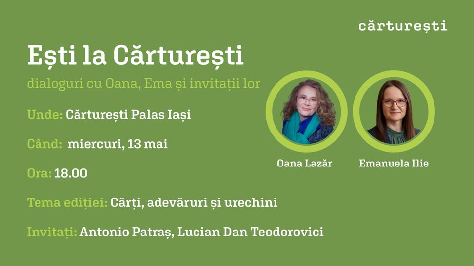 Ești la CărturEști #3 | Cărți, adevăruri și urechini