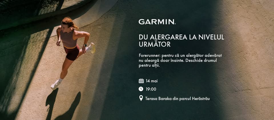 Du alergarea la nivelul următor, cu Garmin Forerunner!