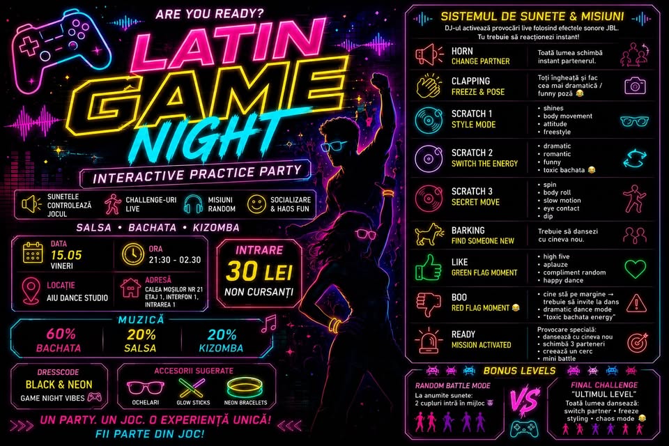LATIN GAME NIGHT – Interactive Practice Party