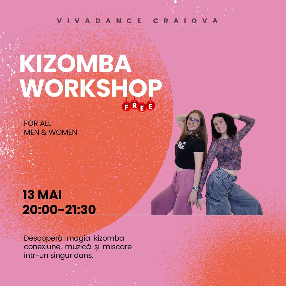 Kizomba Workshop – FREE| Miercuri 13 Mai, 20:00-21:30