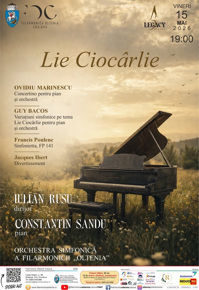 Lie Ciocârlie-Variațiuni simfonice pentru pian/ Iulian RUSU/ Constantin SANDU