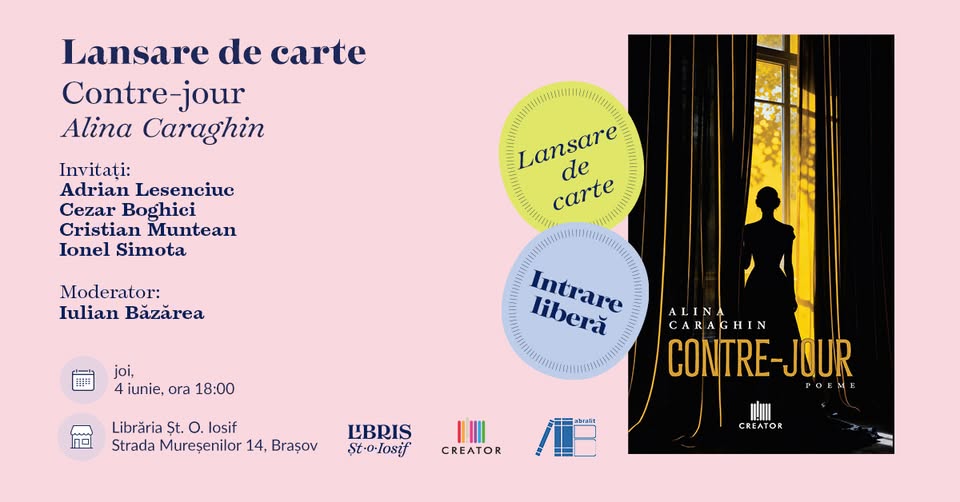 Alina Caraghin – „Contre-jour” | Lansare de carte la Brașov