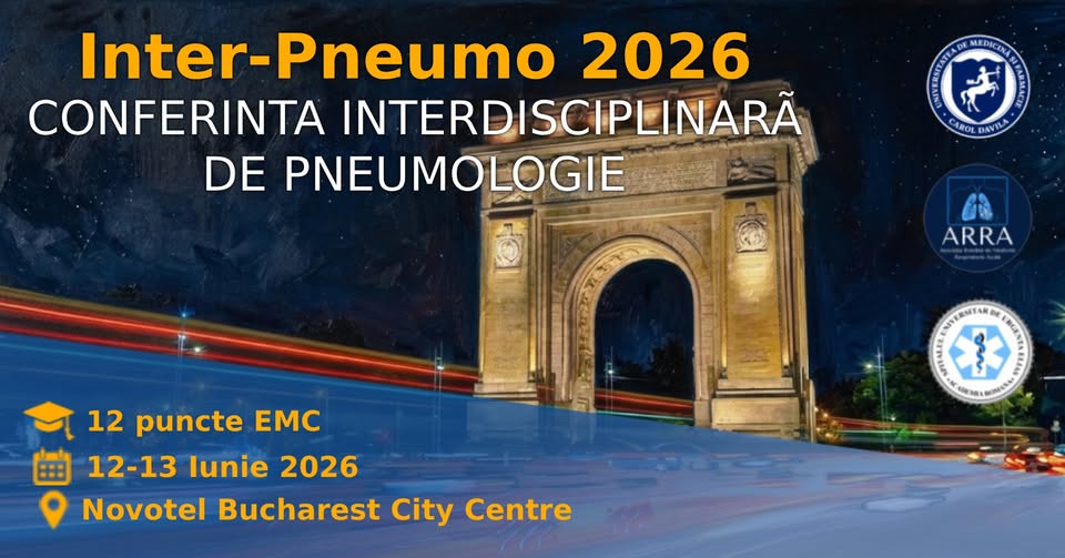 Inter-Pneumo: 2026 Conferinta interdisciplinara de Pneumologie